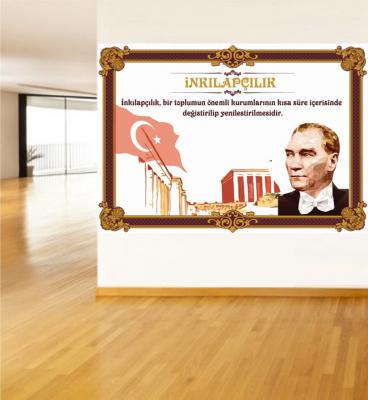 Atatürk İlke ve İnkılapları İnkılapçılık Poster ve Duvar Giydirme