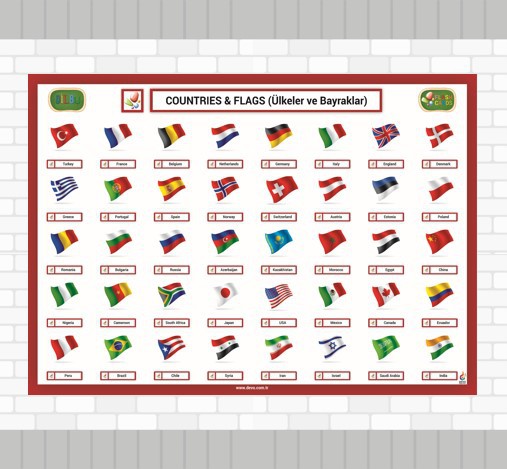 Countries%20&%20Flags%20%20Poster