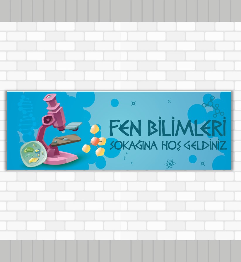 Fen Bilimleri Sokağı Kiriş Yazısı 13