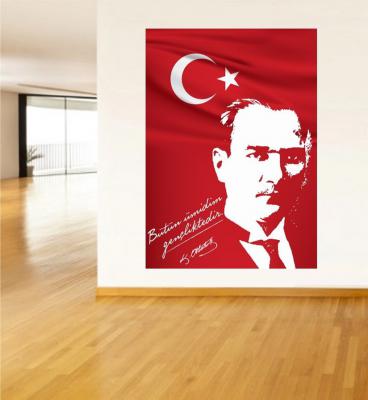 Atatürk Posteri Duvar Giydirme