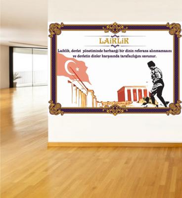 Atatürk İlke ve İnkılapları Laiklik Poster ve Duvar Giydirme