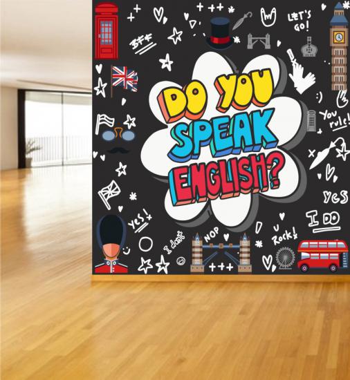 İngilizce Poster ve Duvar Giydirme
