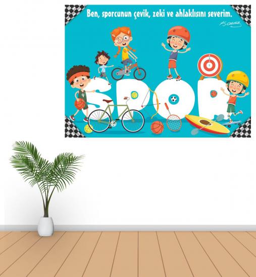 Spor Salonu Poster ve Duvar Giydirmeleri