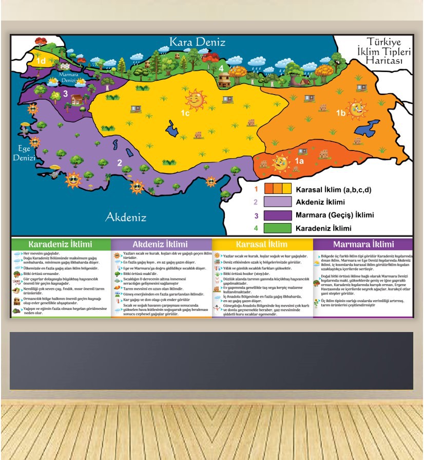 Türkiye İklim Tipleri Haritası P2
