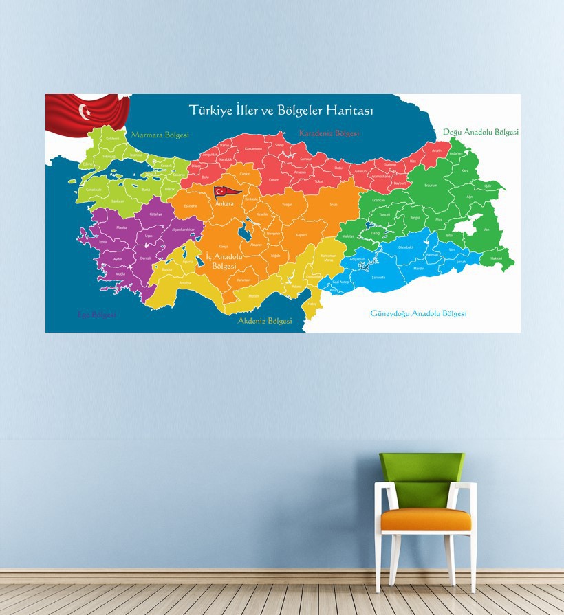 Türkiye Haritası Posterleri Devo Dergi ve Oyun